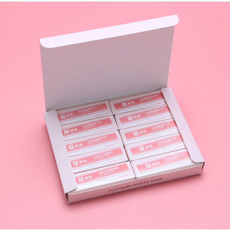 新款修眉刀片紋繡影樓專業化妝師刀片刮眉不鏽鋼刀片男女修眉工具
