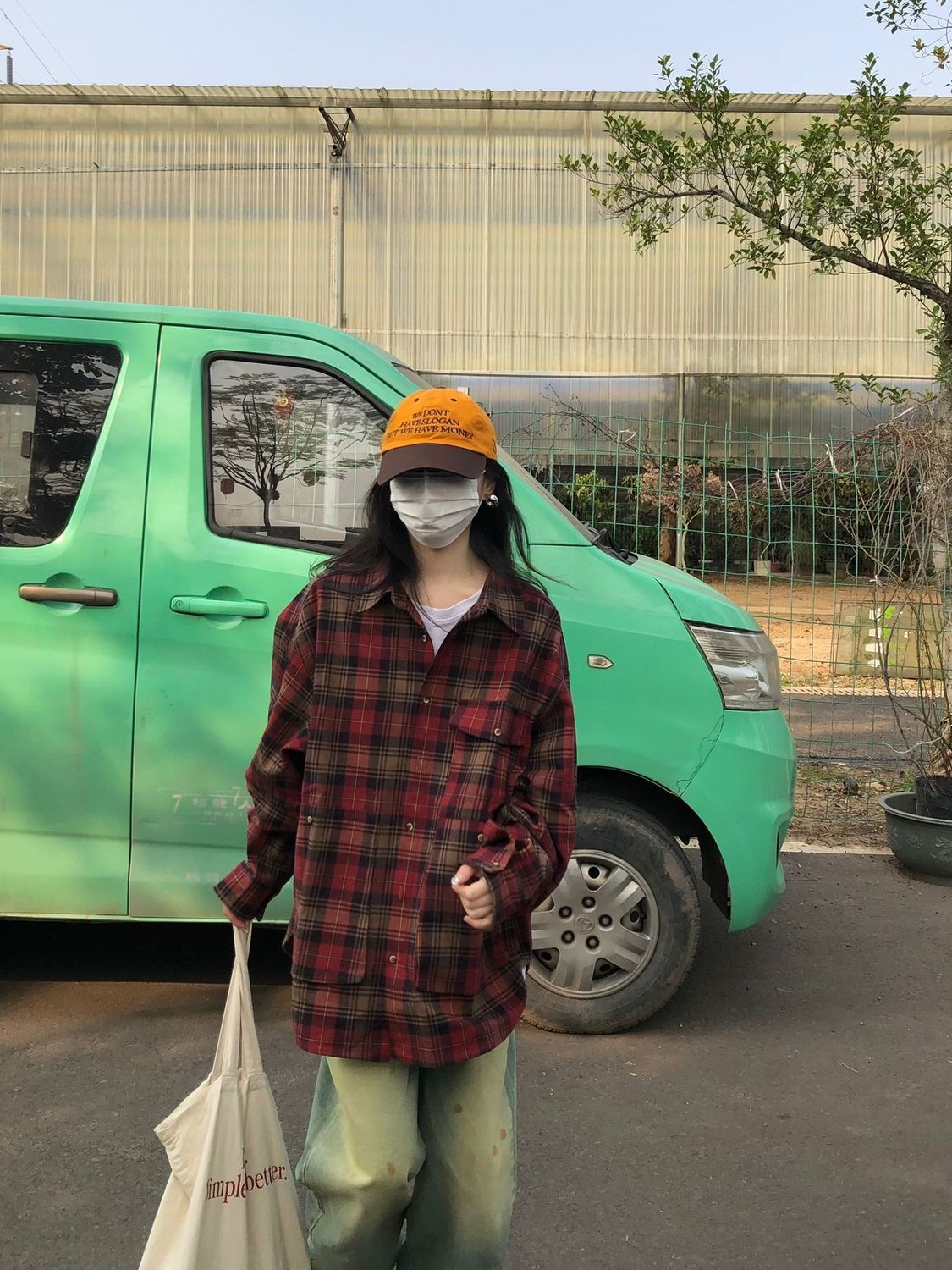 美式復古格子襯衫外套女春秋新款港味chic小眾寬鬆百搭襯衣上衣潮