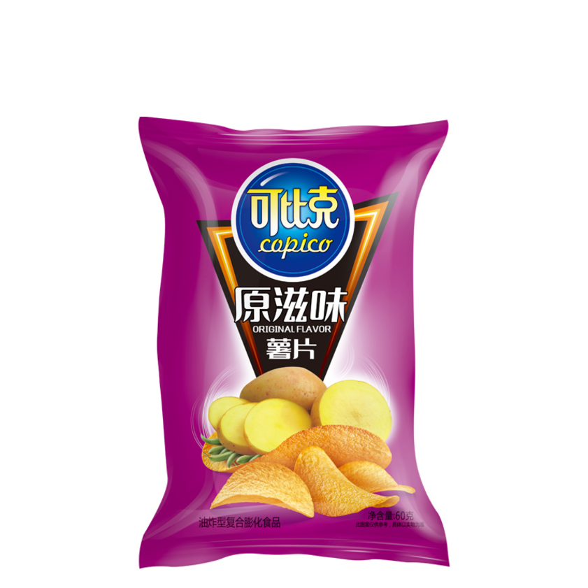 75732-可比克薯片超大包袋装多口味混装休闲零食小吃膨化食品非油炸散装-详情图