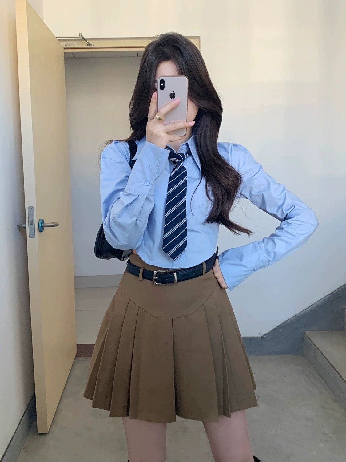 軟糯風秋季白色襯衫女日系jk制服學院風學生長袖寬鬆打底上衣女潮