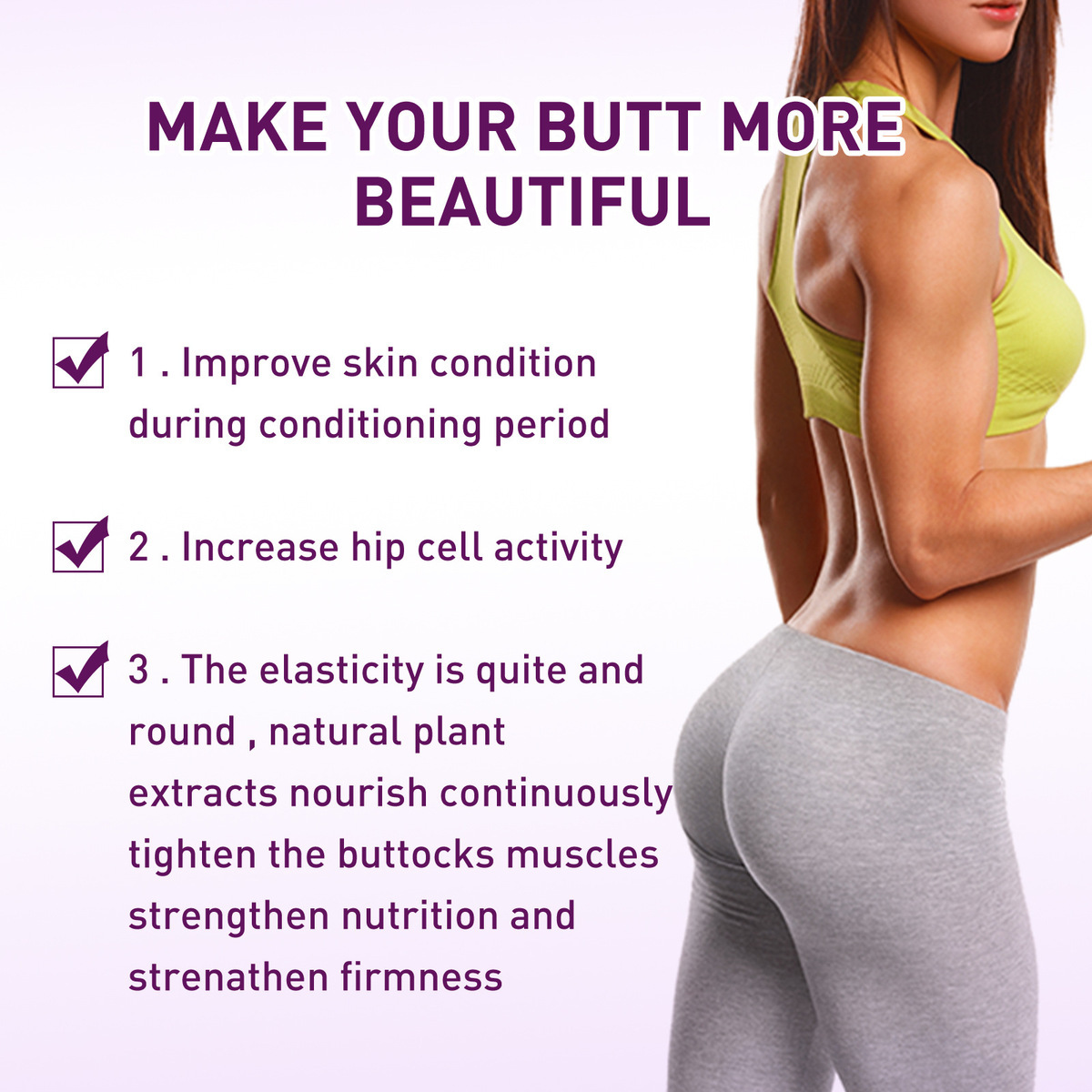 West&Month Hip Lifting Essential Pull Massasjeolje, Oppstrammende Formende Ferskenfargede Hofter, Fremhever Buede og_voghion.com