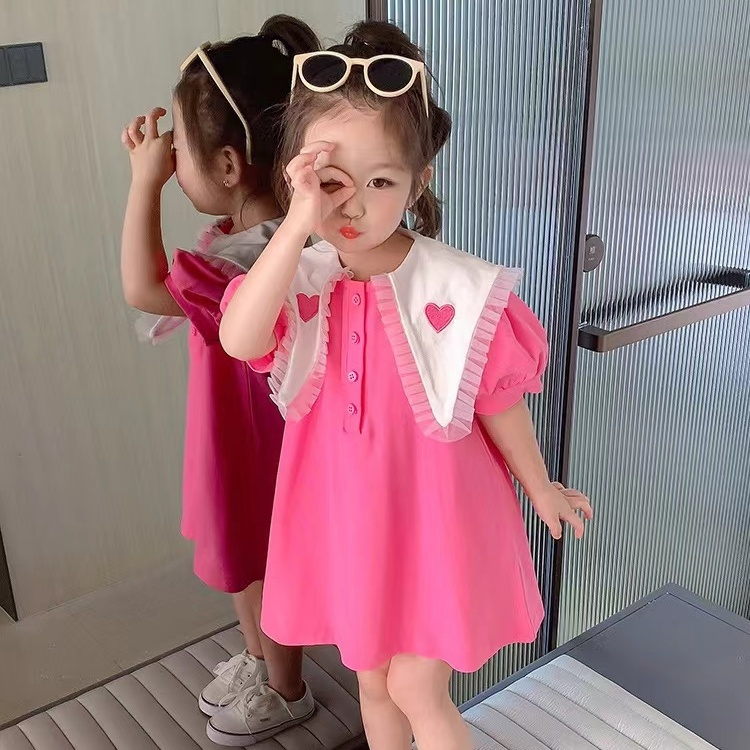 女童連衣裙夏裝2023新款韓版洋氣兒童夏季裙子小女孩寶寶公主裙潮