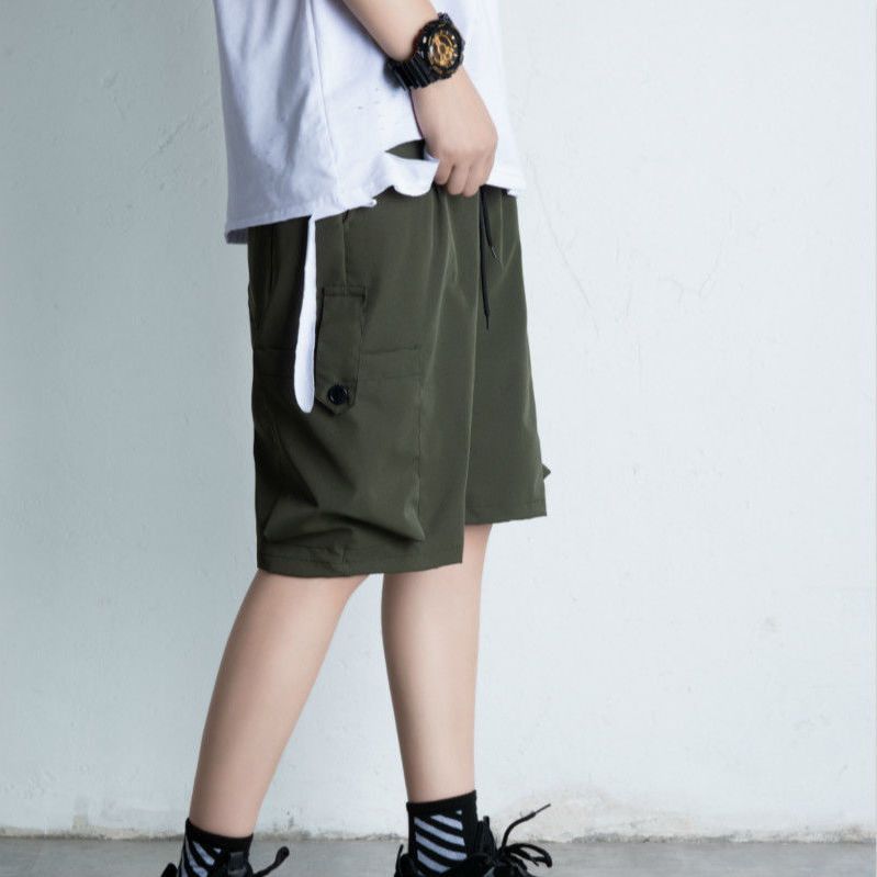 Work wear shorts men's trend Japanese loose ins versatile summer thin hip hop oversize casual sports Capris
