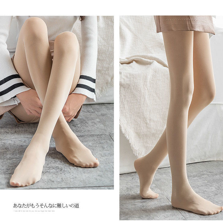 Spring and autumn medium thick silk stockings women's one-piece pantyhose with bare legs