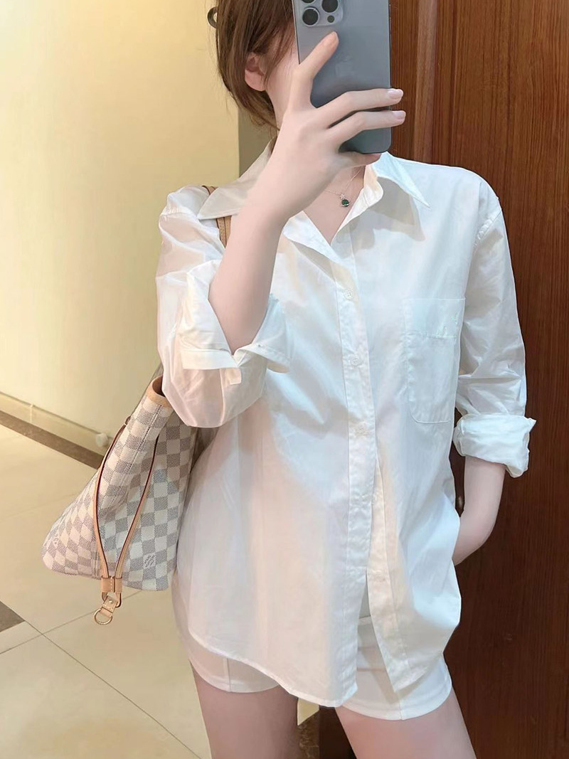 秋季白色襯衫女長袖內搭外穿寬鬆高檔襯衣秋天衣服女人味上衣洋氣