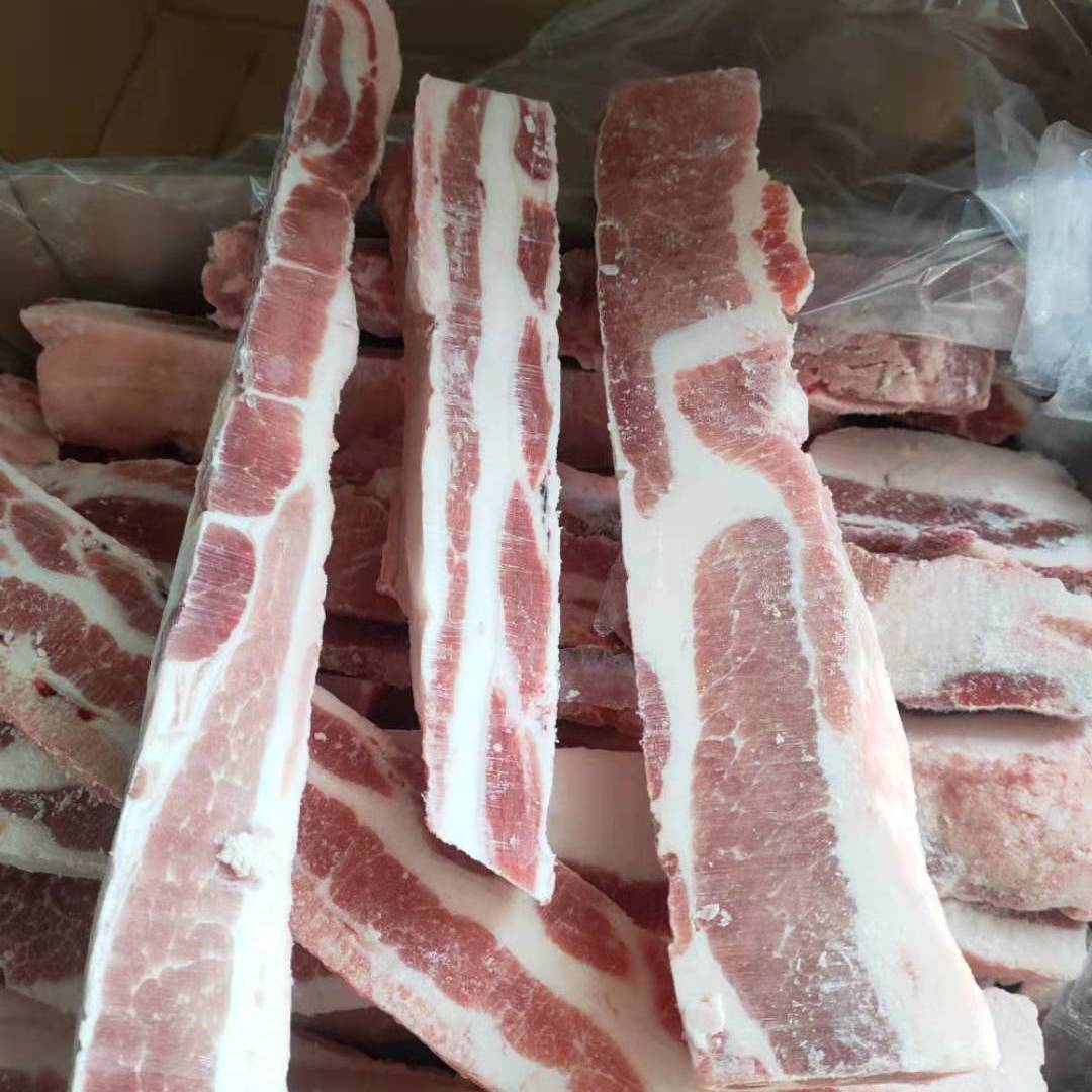 去皮五花条新鲜冷冻猪中方条五花肉猪肉20斤肉馅料包子饺子