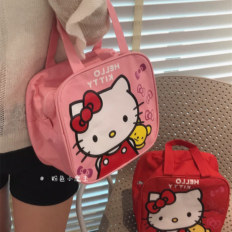 小红书同款化妆包女可爱hellokitty大容量便携化妆品收纳包手提包