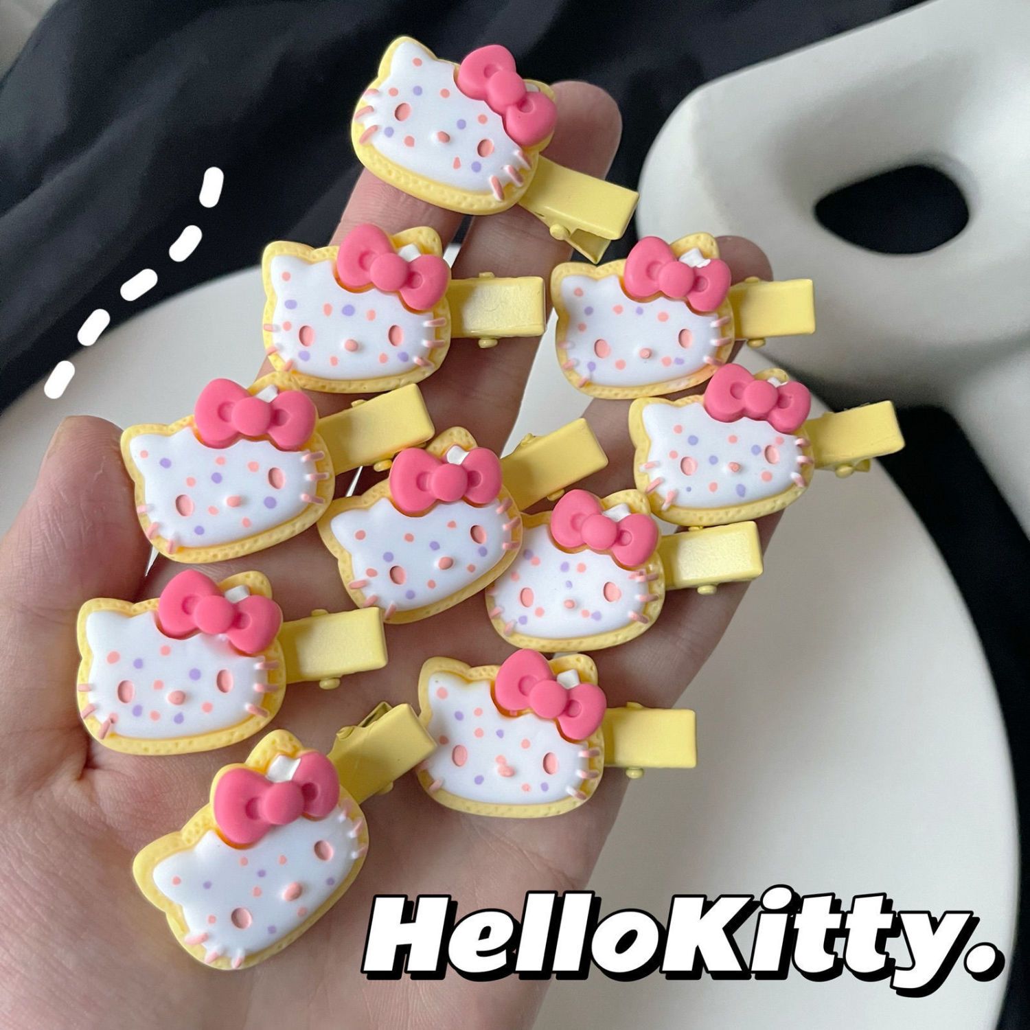 小號helloKitty鴨嘴夾網紅蝴蝶結少女髮夾可愛學生卡通凱蒂貓發卡