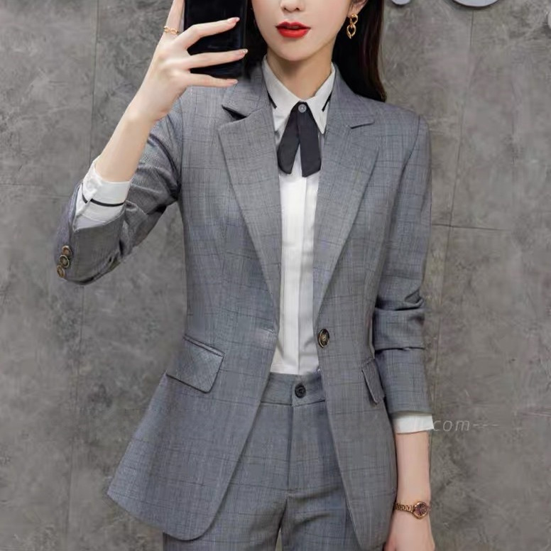 職業裝西裝套裝女高端時尚氣質女神范春秋面試正裝酒店經理工作服