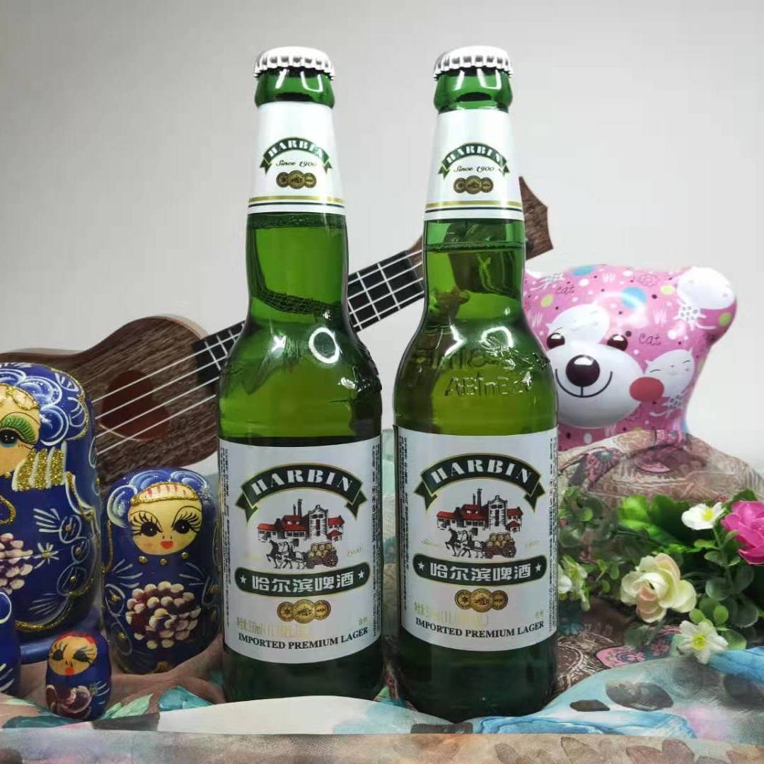 哈尔滨啤酒 小瓶哈啤1900 出口俄罗斯 330ml  多省包邮