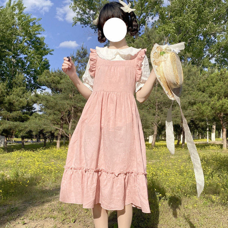 小泡芙原创衬衫日系娃娃领白色jk上衣lolita夏短袖内搭遮肉小清新