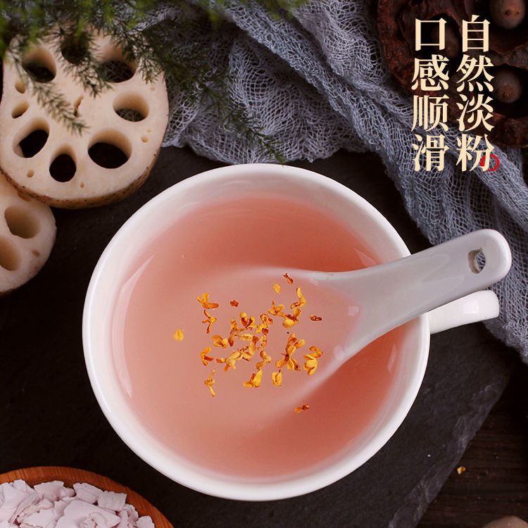 77753-正宗手削纯藕粉手工代餐片状莲藕粉原味可搭杭州西湖坚果桂花藕粉-详情图
