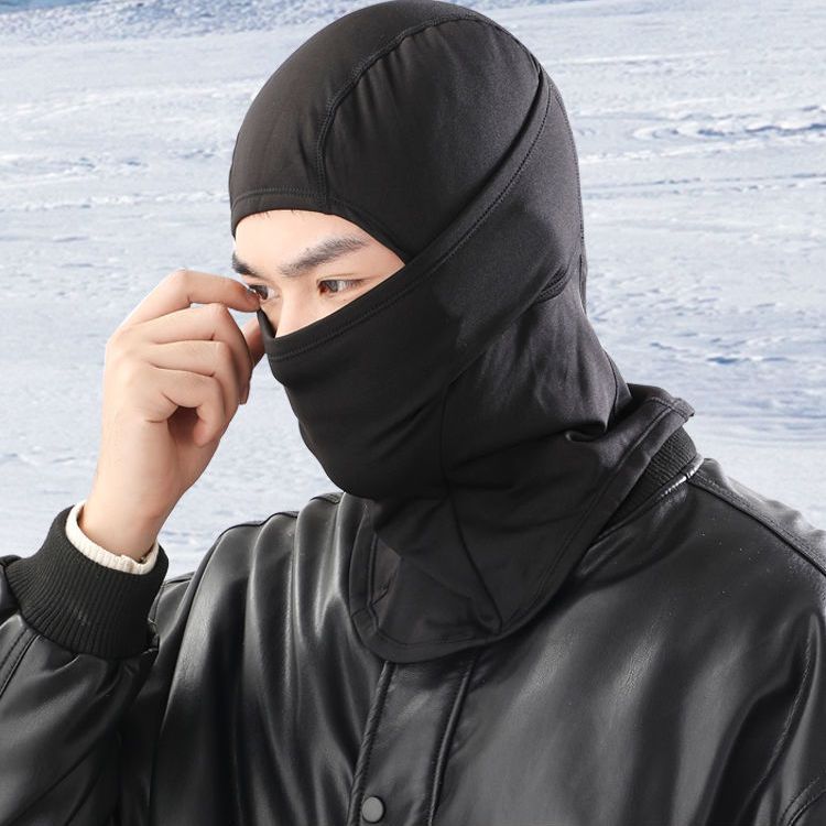 冬季保暖面罩头罩摩托车护脸女全脸防风骑行头盔内加绒防寒头套男
