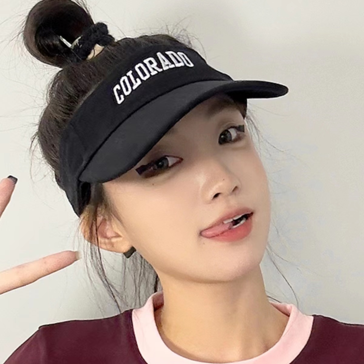 Empty hat women's summer topless peaked cap 2023 new Korean ins tide brand face small sunshade baseball cap
