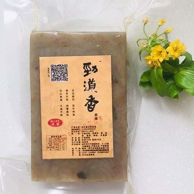 邯郸特产魏县特色农村美食手工五香皮渣一袋375g包邮