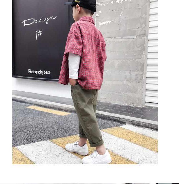 Boys' pants autumn overalls spring and autumn boys' trousers foreign style children's father casual pants autumn fashion