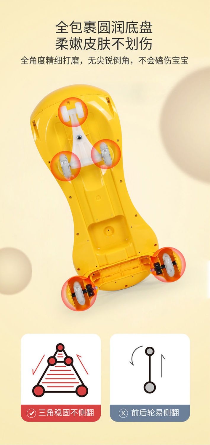 儿童扭扭车新款防侧翻1-3-6岁宝宝车子静音轮带音乐滑行溜溜摇摆