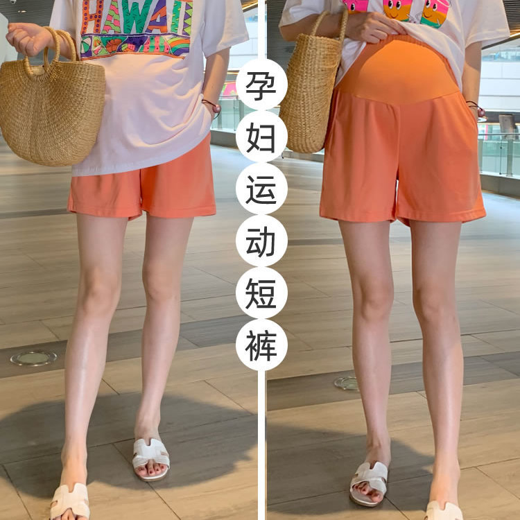 孕婦短褲女夏外穿防走光安全褲時尚潮媽春夏薄款運動褲打底褲春裝