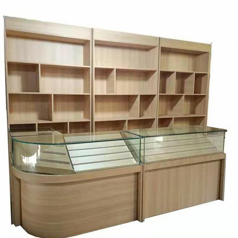 烟柜小卖部柜台超市便利店烟酒展示柜转角烟柜弧面收银台组合定做