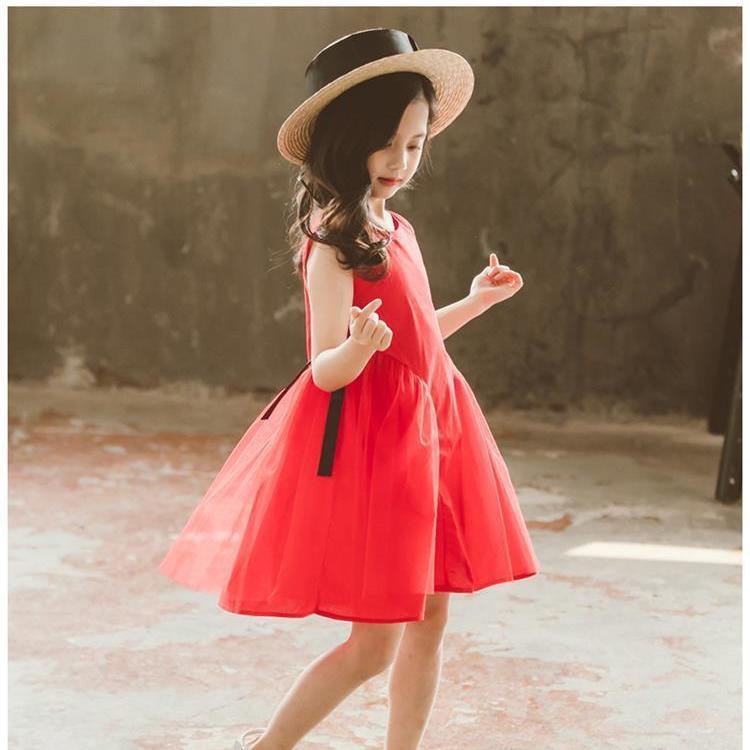[Pure Cotton] Girls Summer Dress 2022 New Children's Clothes Girls Skirt Net Red Fashion Princess Dress