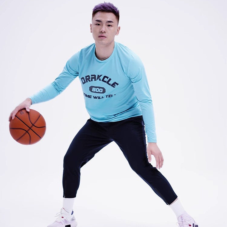 孟博龙同款篮球训练长裤男美式街头帅气运动裤显瘦透气小脚休闲裤