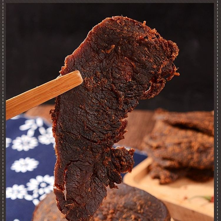 165845-牛肉干风味正宗内蒙古风干手撕1000g/500g五香辣肉片休闲零食小吃-详情图