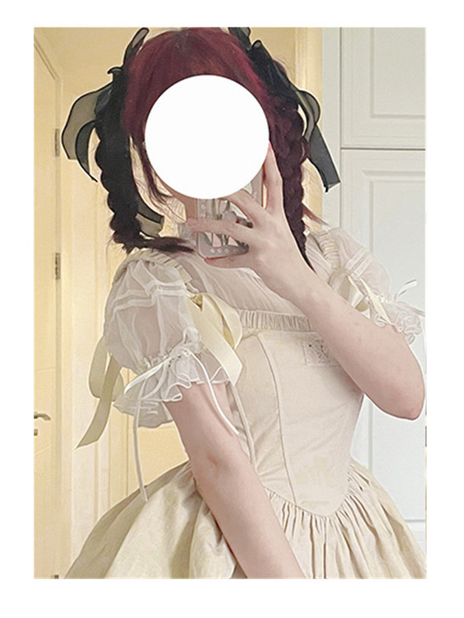 LOLITA內搭夏天回歸序曲原創設計百搭超仙甜美洛麗塔上衣雪紡洋裝