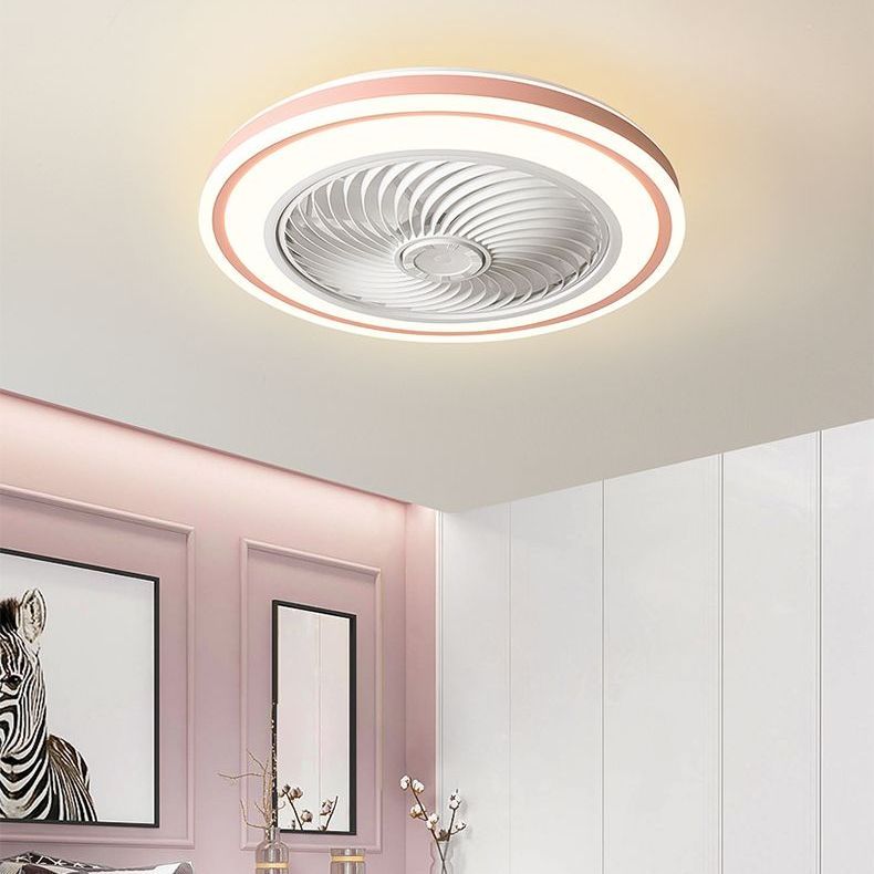 智能变频LED吸顶风扇灯吊扇灯现代简约卧室客厅餐厅超薄一体吊灯