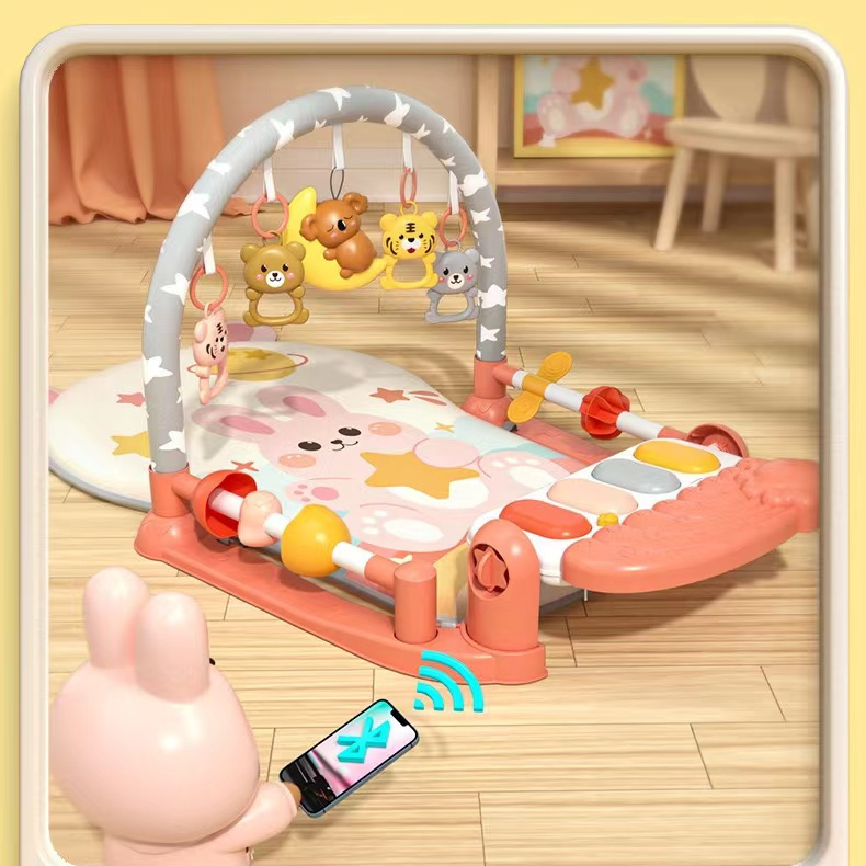 婴儿脚踩钢琴健身架0一3岁宝宝益智早教新生儿婴儿健身器礼盒包装