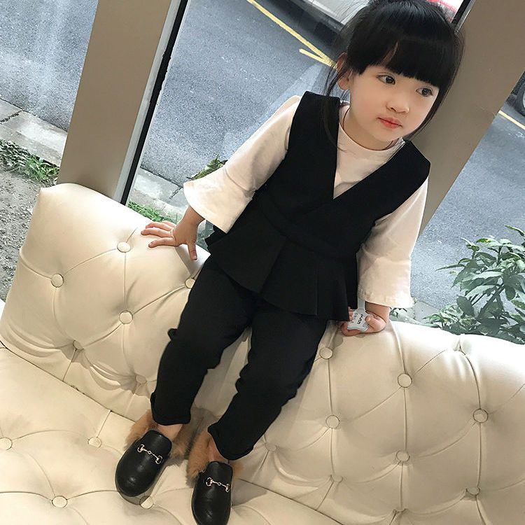 [super value three piece suit] Girls' Autumn 2020 new Korean version baby's new autumn three piece suit fashion
