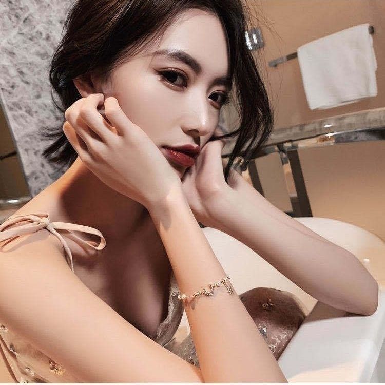 Xingyue Zircon Pearl Bracelet Women's Niche Design High-end Bracelet Korean Style Trendy Internet Celebrity Fashion Simple Bracelet Girlfriend