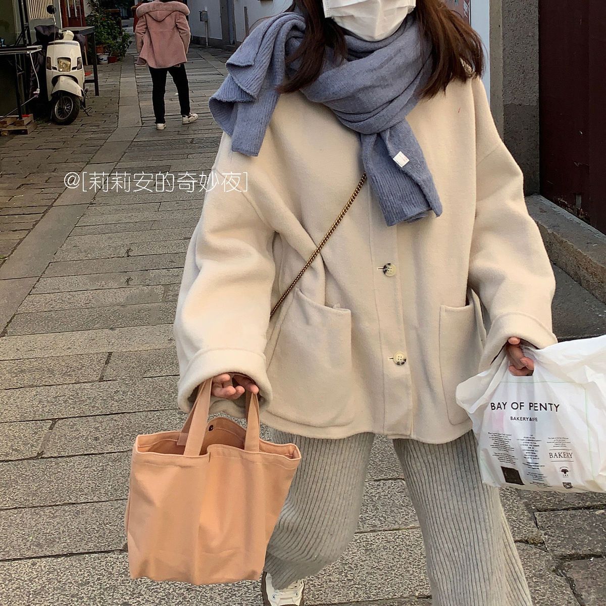 莉莉安马卡龙色系手提包包女新款手拎迷你帆布包女学生韩版薄荷绿