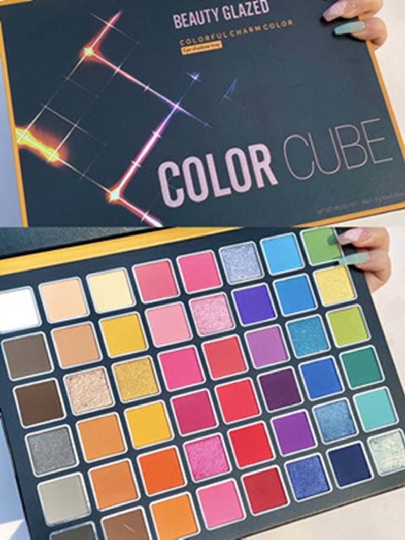 正品beauty glazed 48色眼影兒童舞台妝cos玩妝彩色眼影盤歐美ins