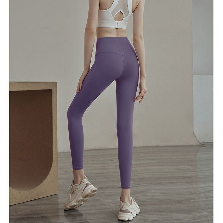 瑜伽服健身裤女跑步高腰外穿速干衣提臀塑形紧身薄款专业运动套装