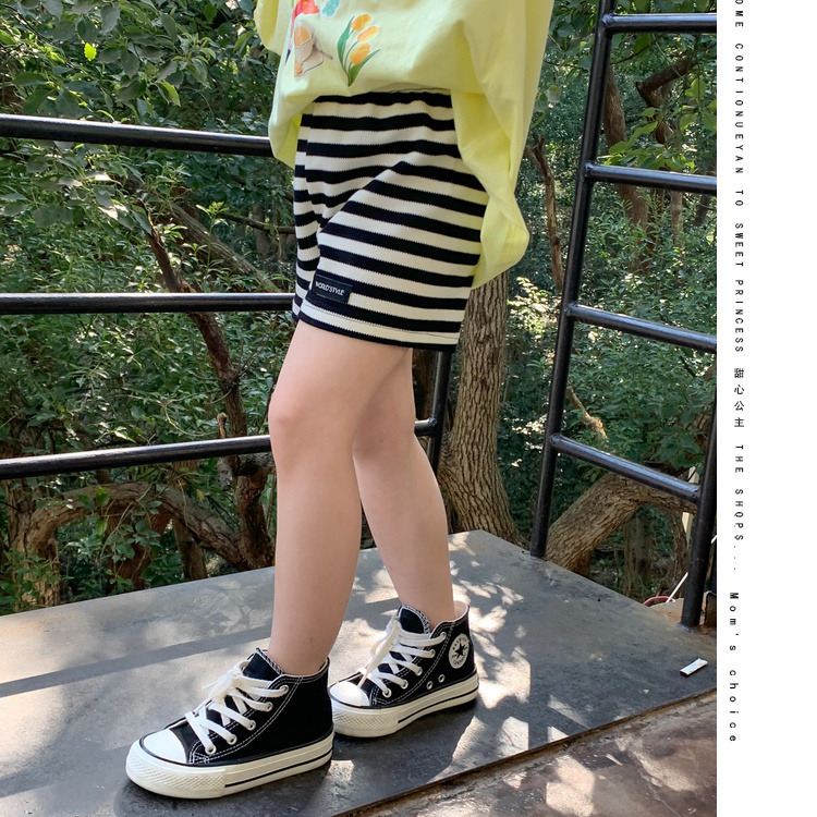 Girls' shorts in summer breathable and comfortable striped children's shorts in summer for children to wear foreign style all-match sports pants
