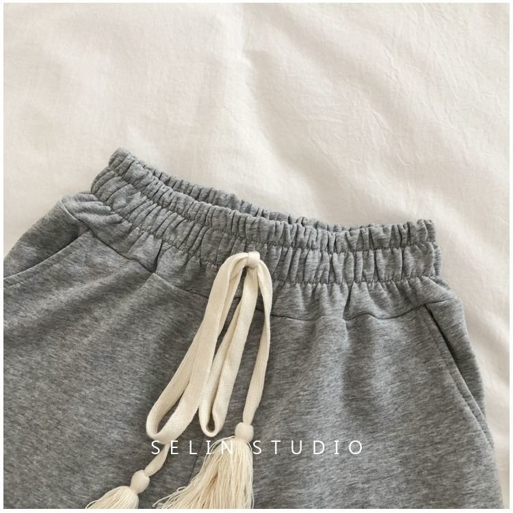 Summer  new loose ins fashion home high waist curling casual sports shorts women's wide leg A-line hot pants