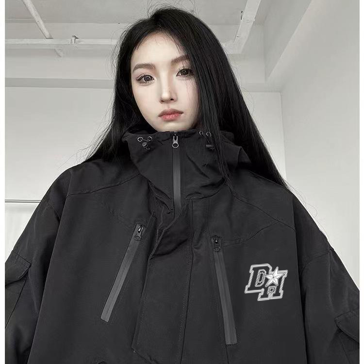 美式黑武士桑延機能衝鋒衣外套男女2023春秋新款潮牌戶外工裝夾克