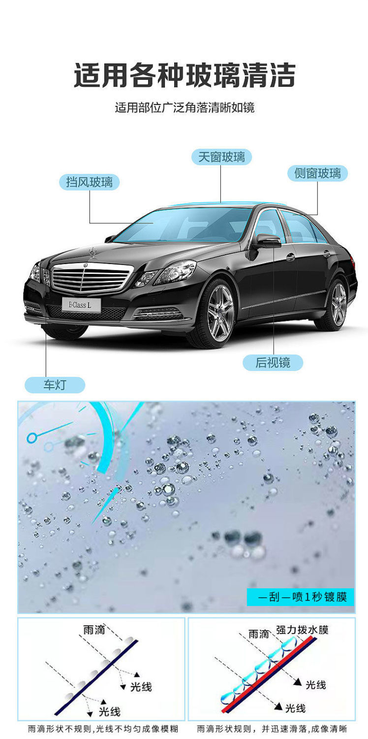 玻璃水汽车专用汽车用品镀晶防雨玻璃水去油膜除虫胶冬季防冻大桶