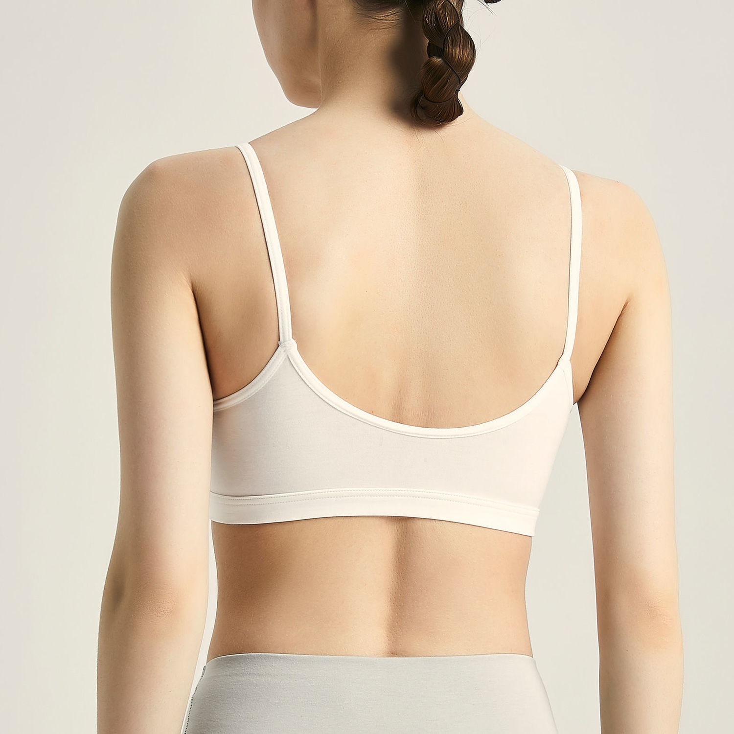 Beautiful back bra integrated chest tube top with straps bottoming vest women's outer wear trend gather seamless underwear women