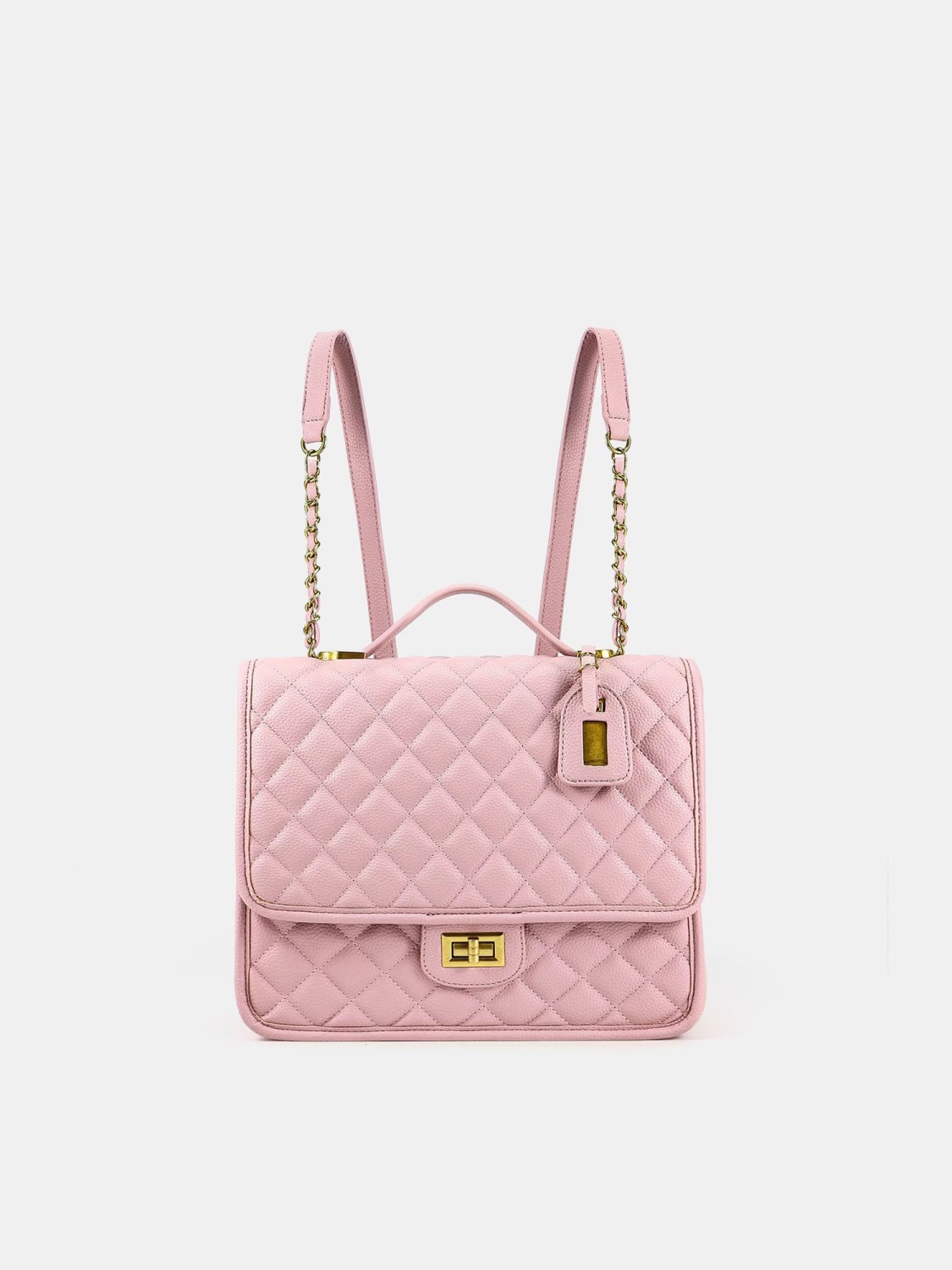 Mido customized 2023 new women's fashion rhombic backpack high-end niche chain Messenger handbag