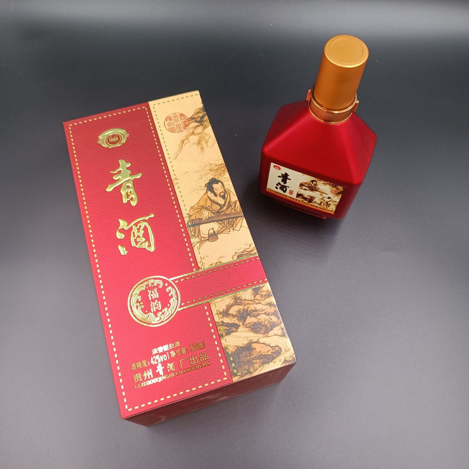 贵州名酒青酒浓香型42度白酒 福韵青酒  送礼高端白酒 驰名商标
