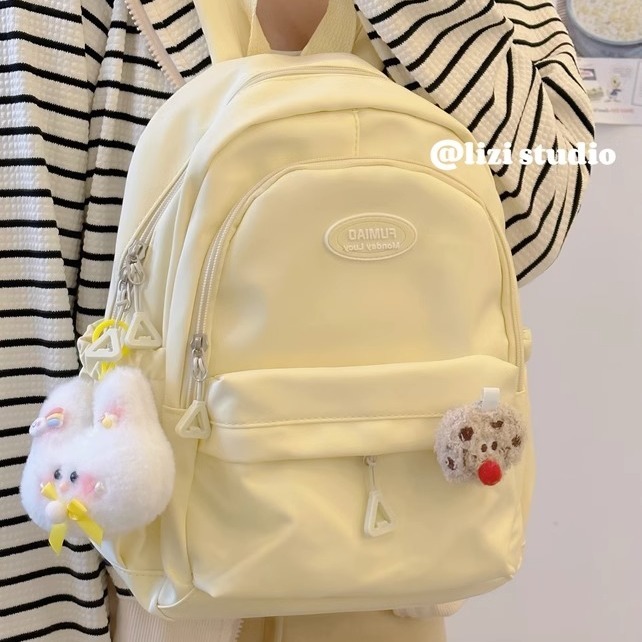 日系ins風軟妹可愛少女雙肩包小號 大學生輕便媽咪包背包小書包女