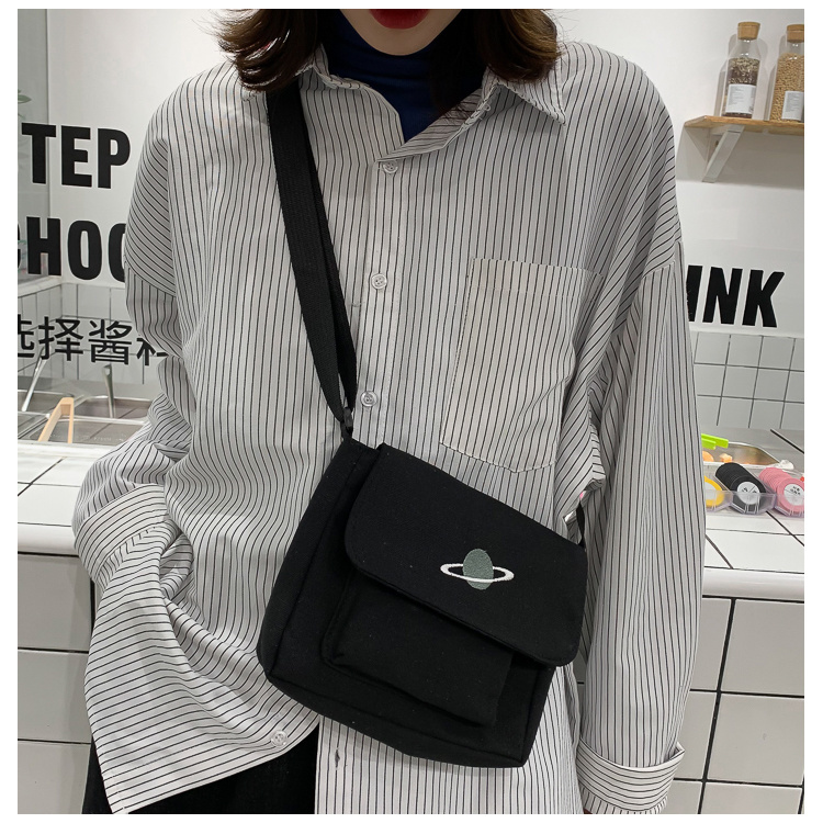 2022 New Japanese Style Harajuku Hong Kong Style Internet Celebrity Men and Women Korean Ins Canvas Bags