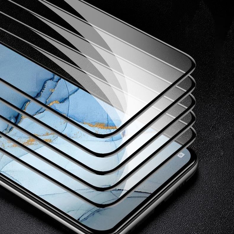 opporeno3全屏钢化膜防爆玻璃reno3无白边黑边膜pdcm00钻石手机膜