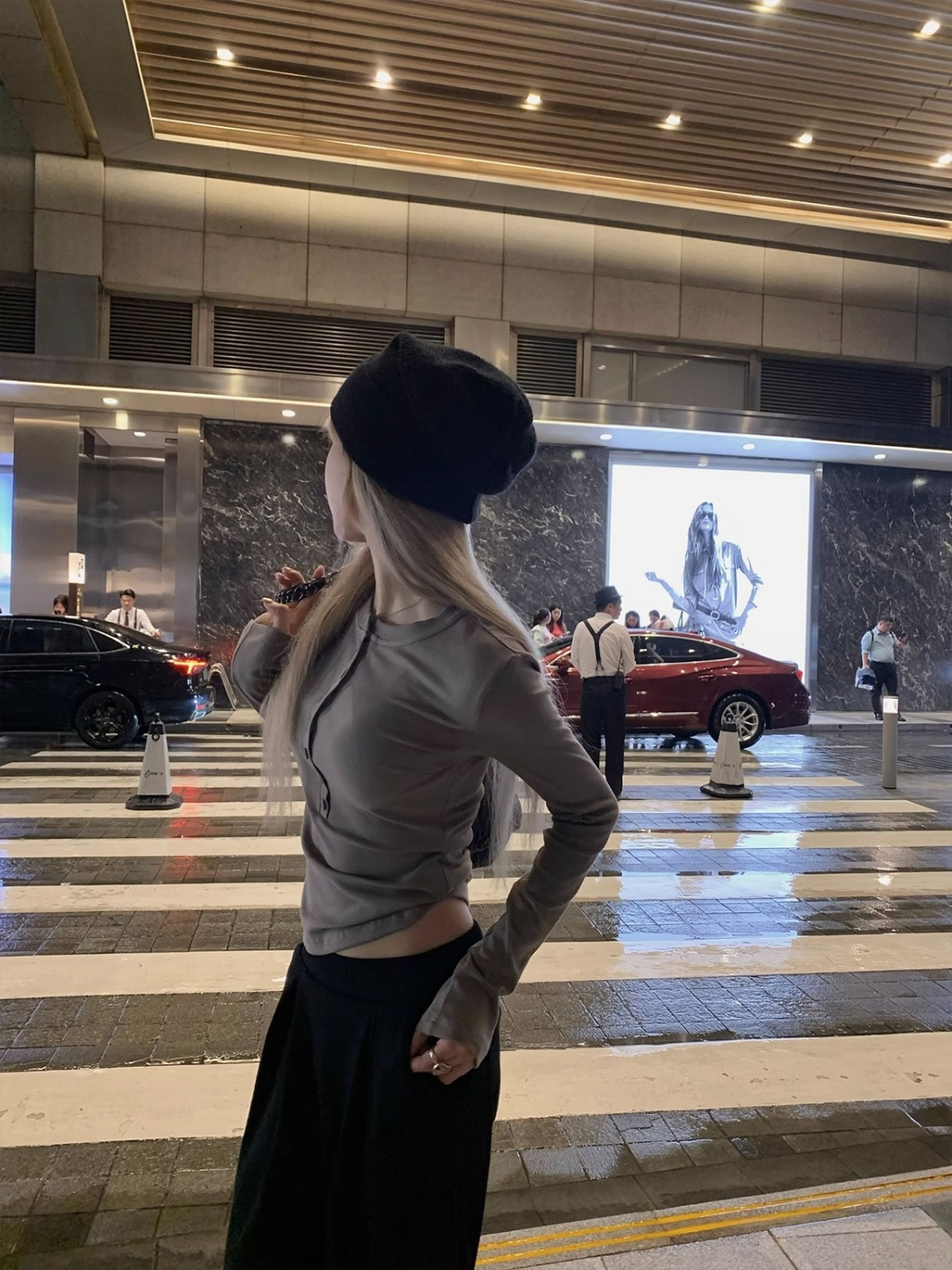 設計感修身顯瘦紐扣長袖T恤女2023春秋基礎百搭辣妹打底衫上衣ins