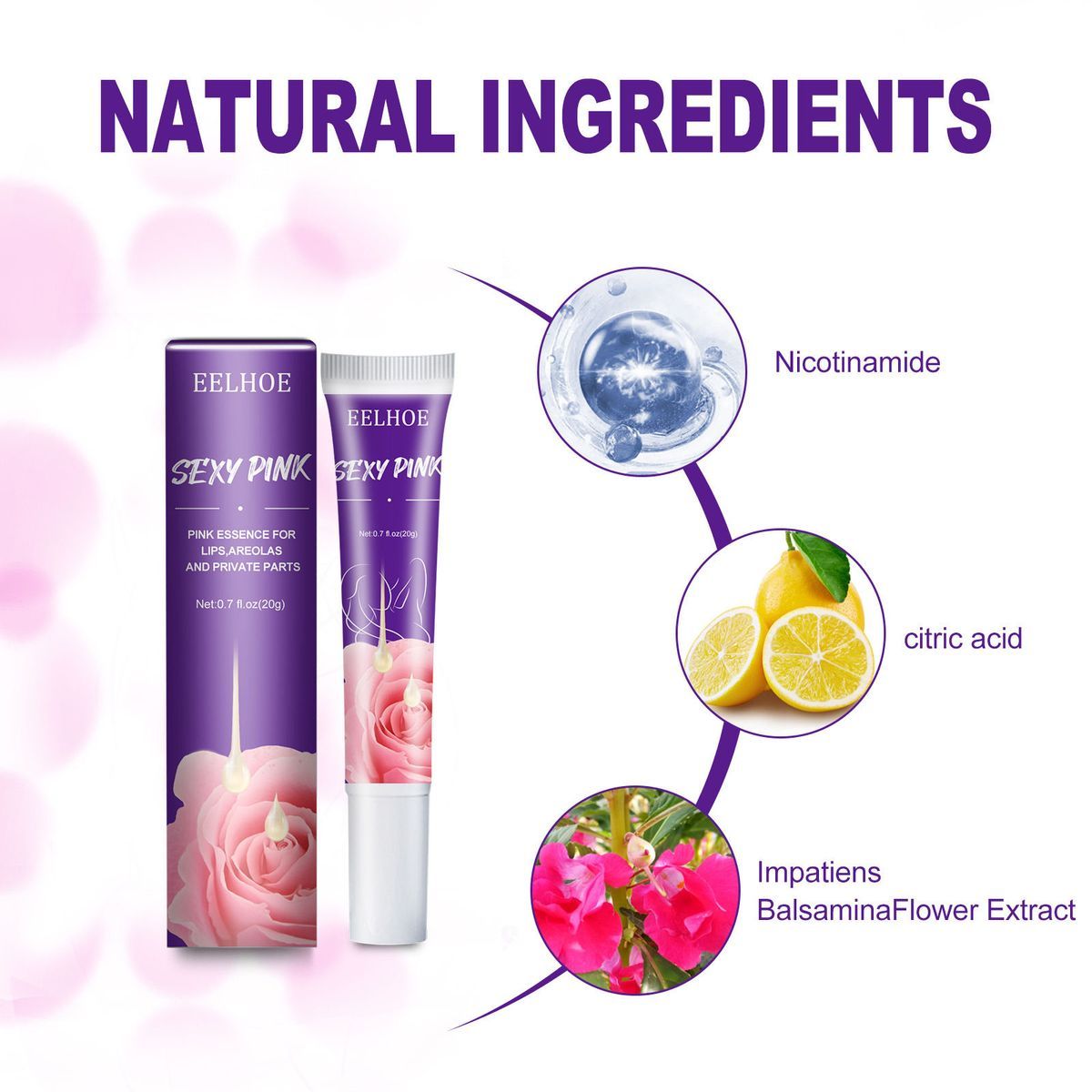 Verjüngendes rotes Pigment, privater Teil, schwarze Essenz, Aufhellung des Lippengelenks, Melanin, Entfernung von rosa Farbpflege 2024_voghion.com