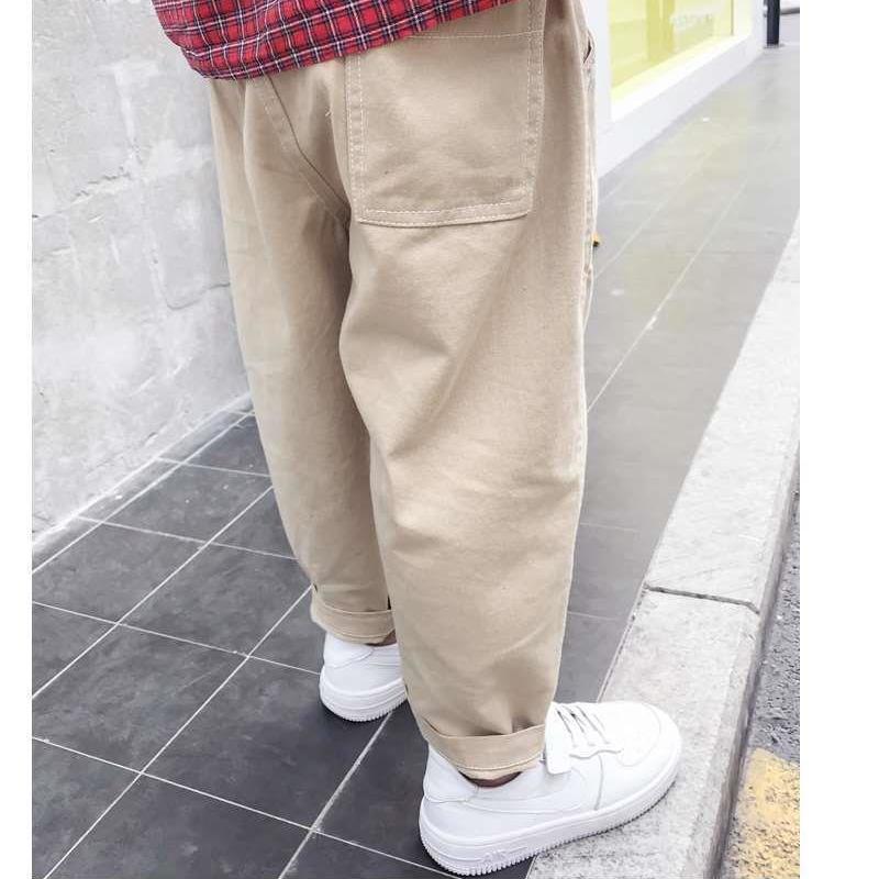 Boys' pants autumn overalls spring and autumn boys' trousers foreign style children's father casual pants autumn fashion