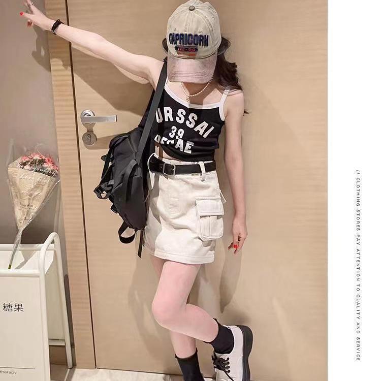 Girls sling pure cotton little girl sling summer baby sleeveless bottoming foreign style children's thin section spring and autumn inner wear