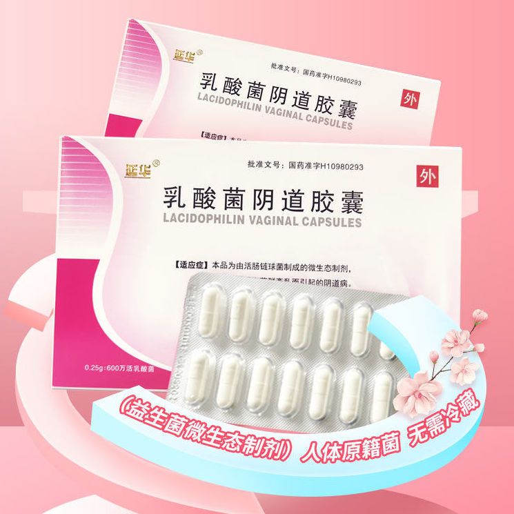 延华 乳酸菌阴道胶囊 0.25g*28粒/盒 阴道病菌群紊乱妇科炎症阴道炎药