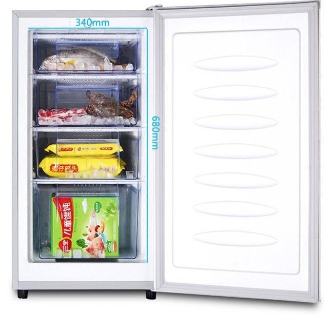70 1升全冷冻冰箱单门小型冷冻柜立式母乳茶叶冷冻箱家用小冰箱 虎窝拼